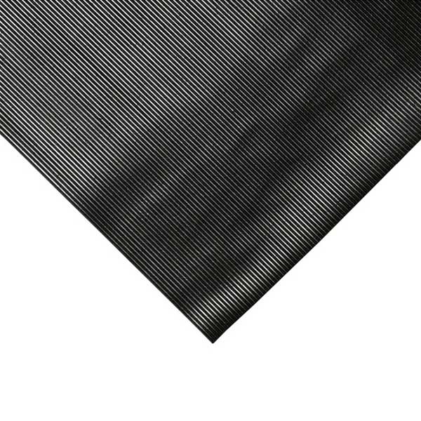 Fluted Ribs Rubber Floor Mat for Floors, Workbenches & Walkways