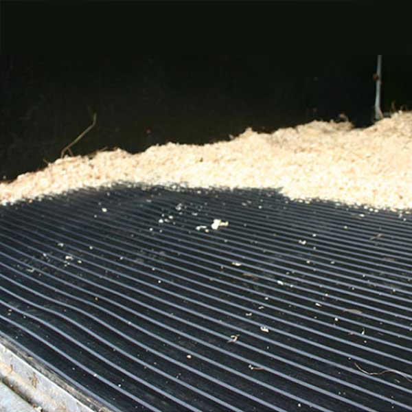 Durable Wide Fluted Ribbed Rubber Mat for Indoor & Outdoor
