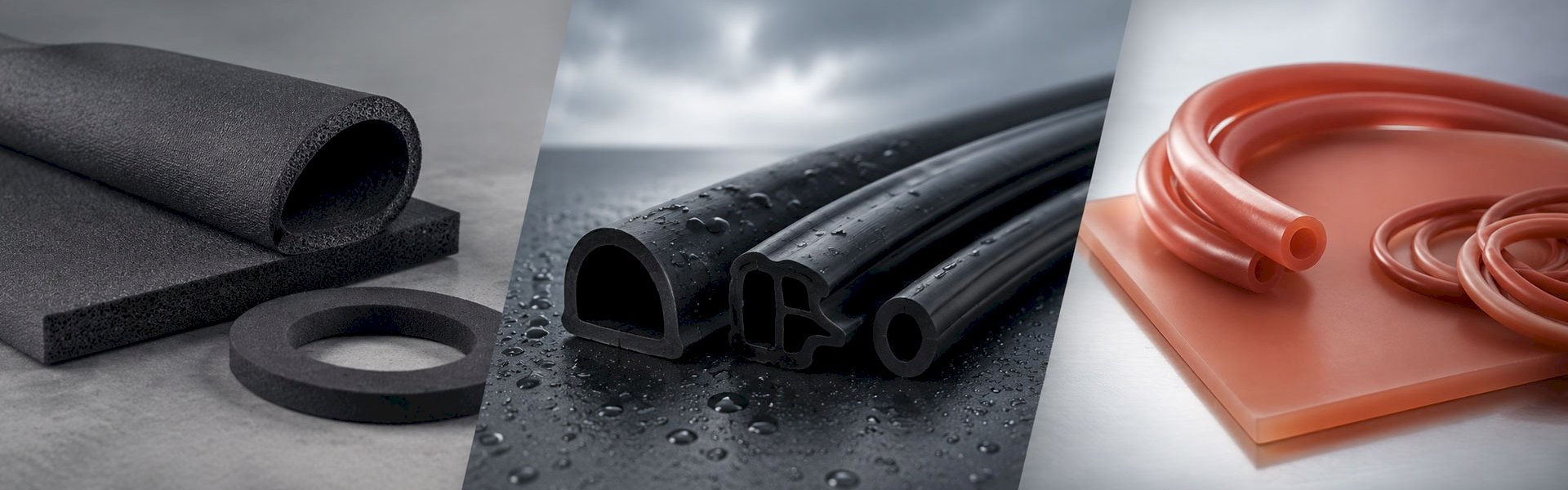 Guide to choosing the best rubber sheet material including neoprene, EPDM, and silicone rubber for sealing and weather resistance.
