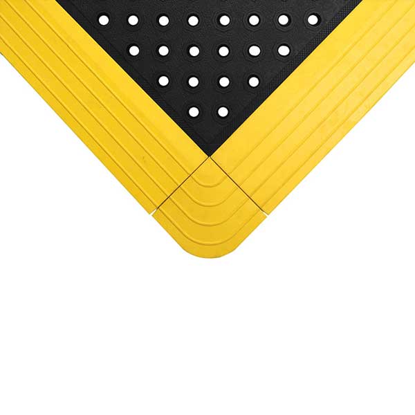 Interlocking Anti-Fatigue Rubber Mat Comfort Tile with Accessories 