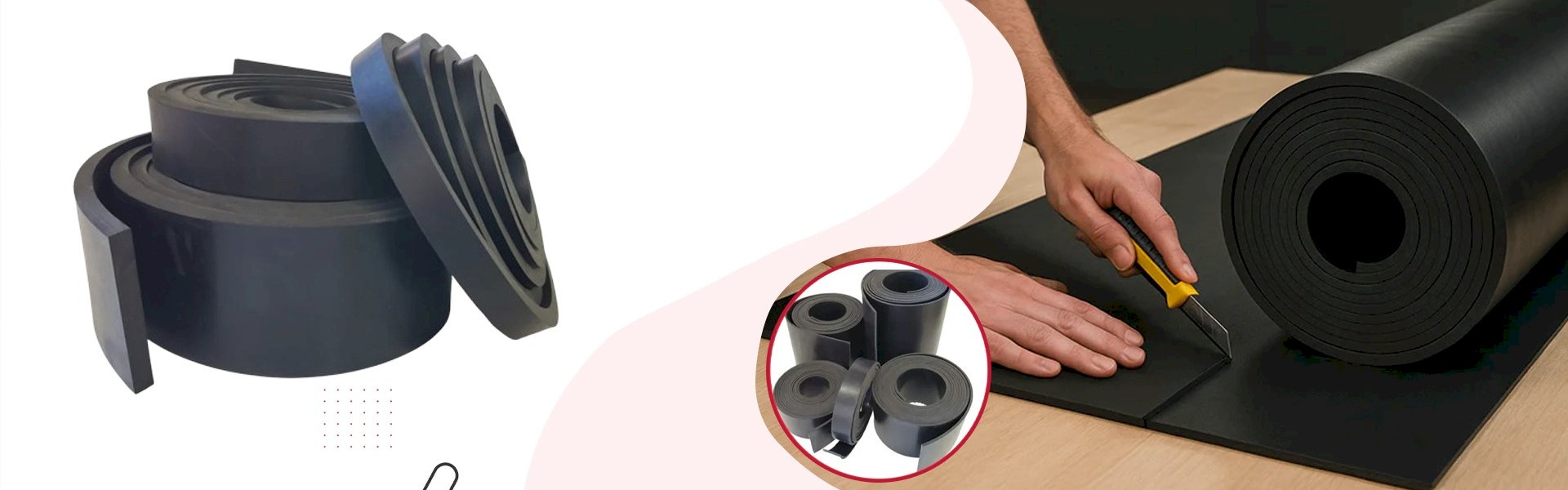 how to cut rubber strips without a machine step by step