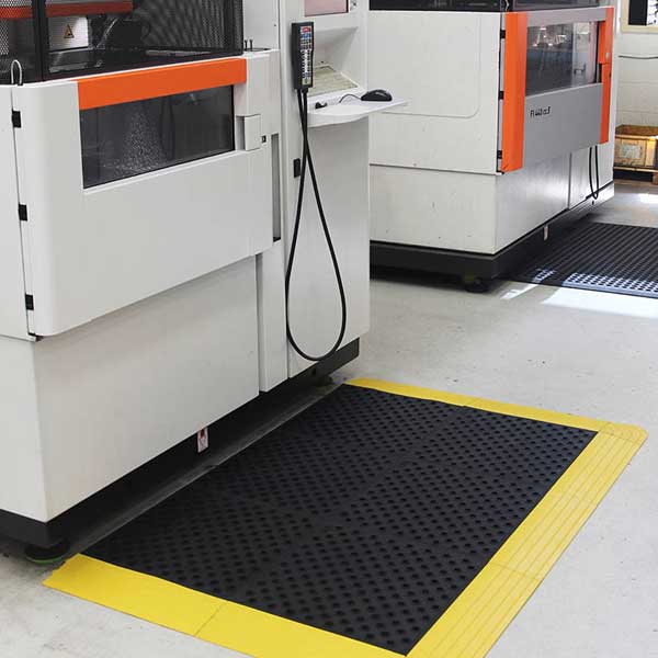 Interlocking Anti-Fatigue Rubber Mat Comfort Tile with Accessories 