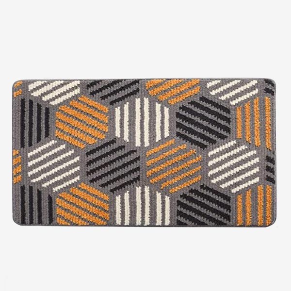 Non-Slip Dirt Trapper Grey Soft Doormat Machine Washable For Front Door Entry, Outdoor 